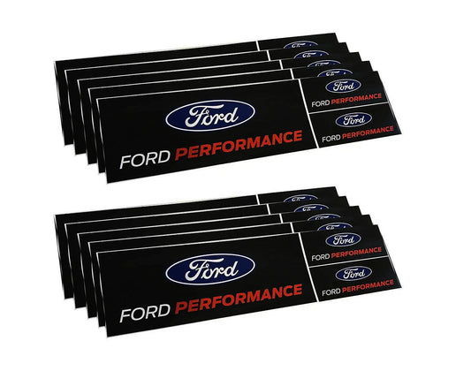 Ford Performance Logo Deal Sticker Sheet - 10 Pack