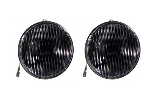 1987-1993 Mustang GT or Cobra Smoked Fog Lights Lenses & H3 Bulbs - Pair