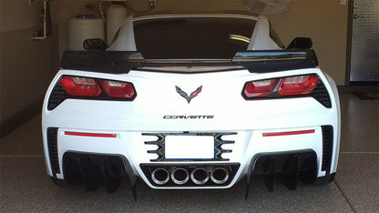 2014-2019 Corvette C7 Carbon Flash Black Rear Bumper Letters Emblems