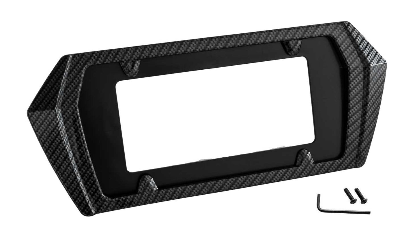 2020-2024 Corvette C8 Rear License Plate Frame Bezel Hydro Carbon Fiber Finish