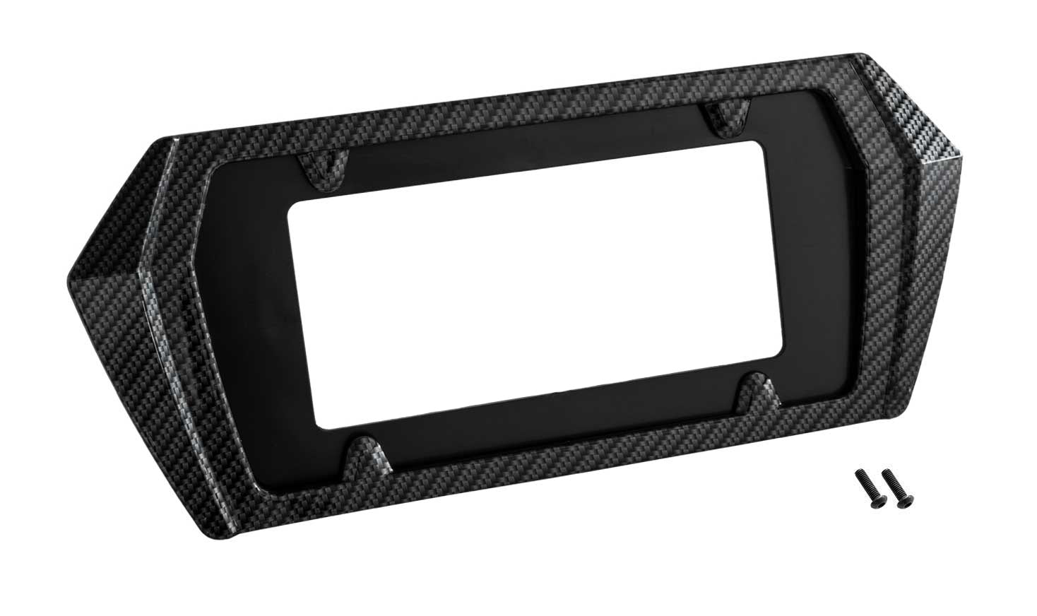 2020-2026 Corvette C8 Rear License Plate Frame Bezel Hydro Carbon Fiber Finish