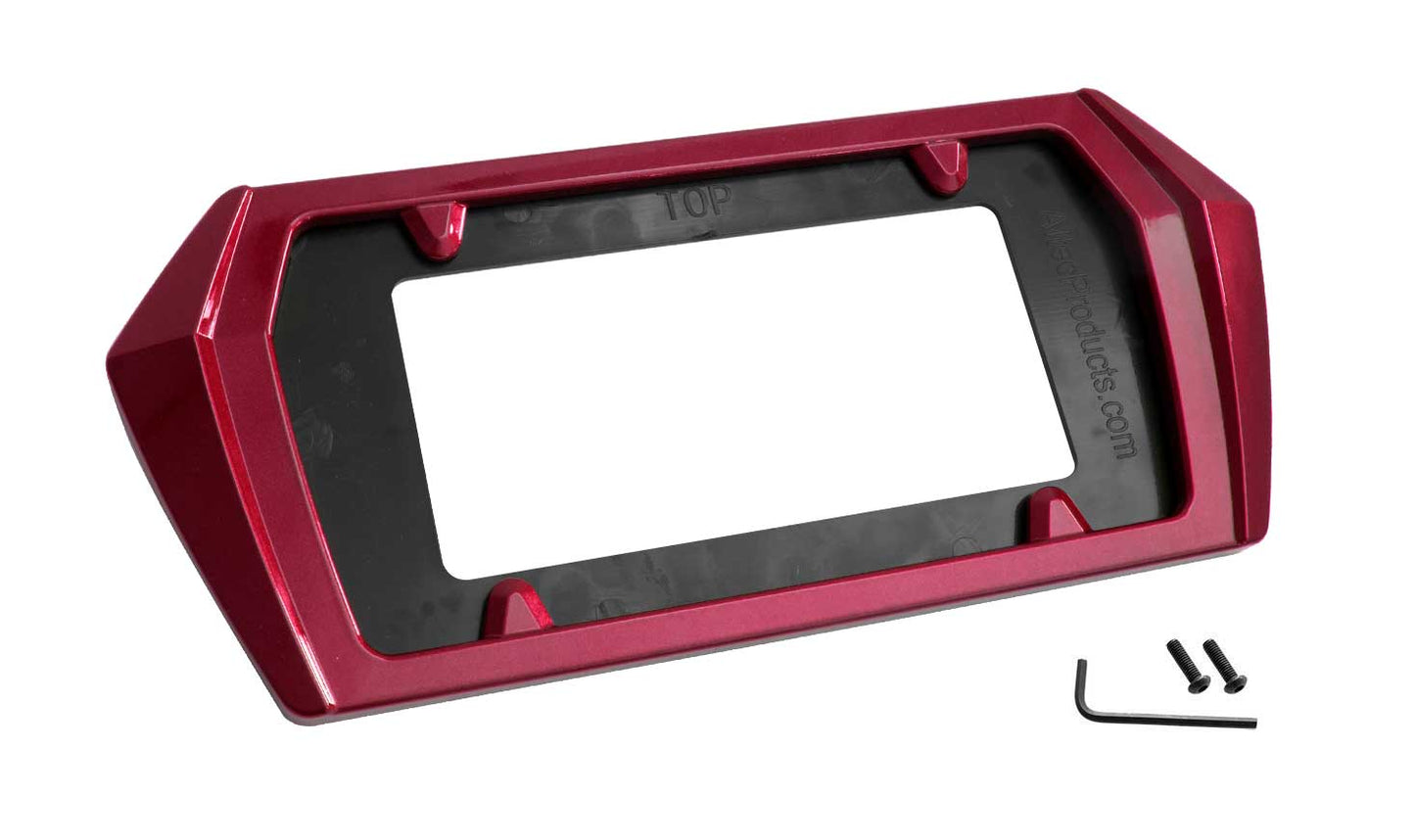 2020-2024 Corvette C8 Painted Rear License Plate Frame Bezel G1E Long Beach Red