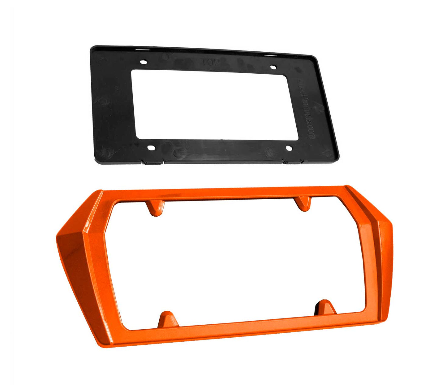 2020-2026 Corvette C8 Painted Rear License Plate Frame Bezel G26 Sebring Orange