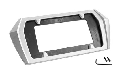 2020-2026 Corvette C8 Painted Rear License Plate Frame Bezel - G8G Arctic White