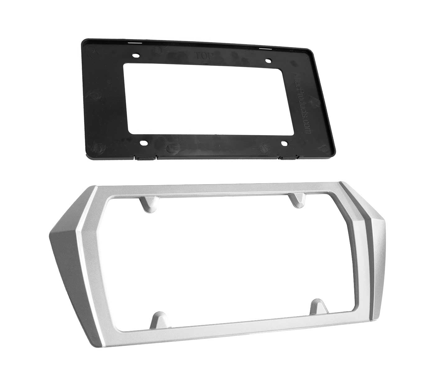 2020-2026 Corvette C8 Painted Rear License Plate Frame Bezel - G8G Arctic White