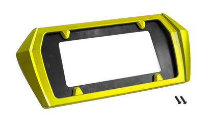 2020-2023 Corvette C8 Painted Rear License Plate Frame GD0 Accelerate Yellow