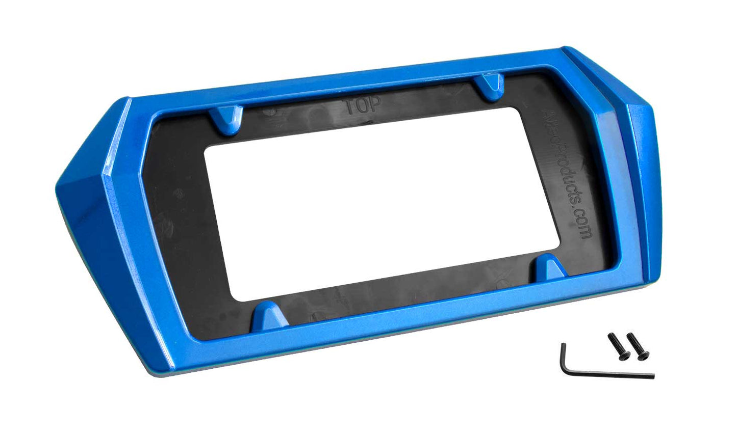 2020-2024 Corvette C8 Painted Rear License Plate Frame Bezel GMO Rapid Blue