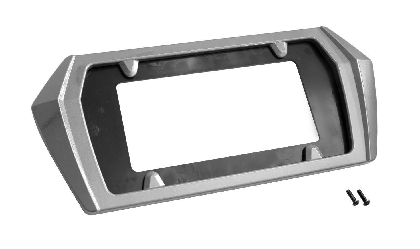 2020-2023 Corvette C8 Painted Rear License Plate Frame Bezel GSJ Silver Flare
