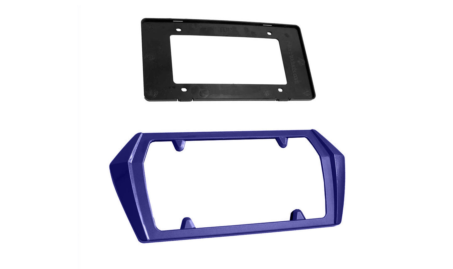 2025 Corvette C8 Painted Rear License Plate Frame GXL Hysteria Purple Metallic