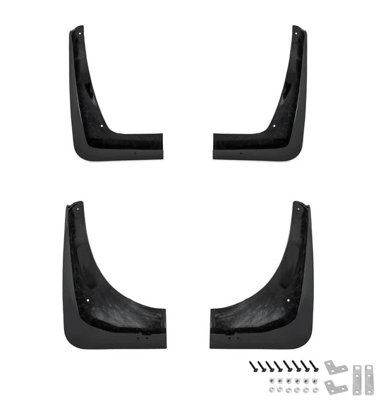 2020-2023 Corvette C8 Front & Rear Splash Guards Mud Flaps Unpainted LH RH 4pc