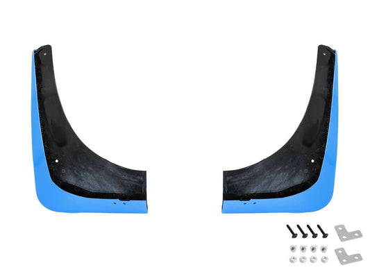 2020-2023 Corvette C8 Painted Rear Splash Guards Mud Flaps Rapid Blue GMO