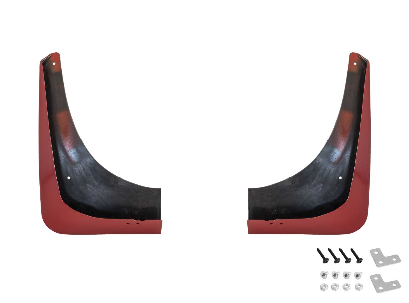 2020-2023 Corvette C8 Painted Rear Splash Guards Mud Flaps Red Mist GPH