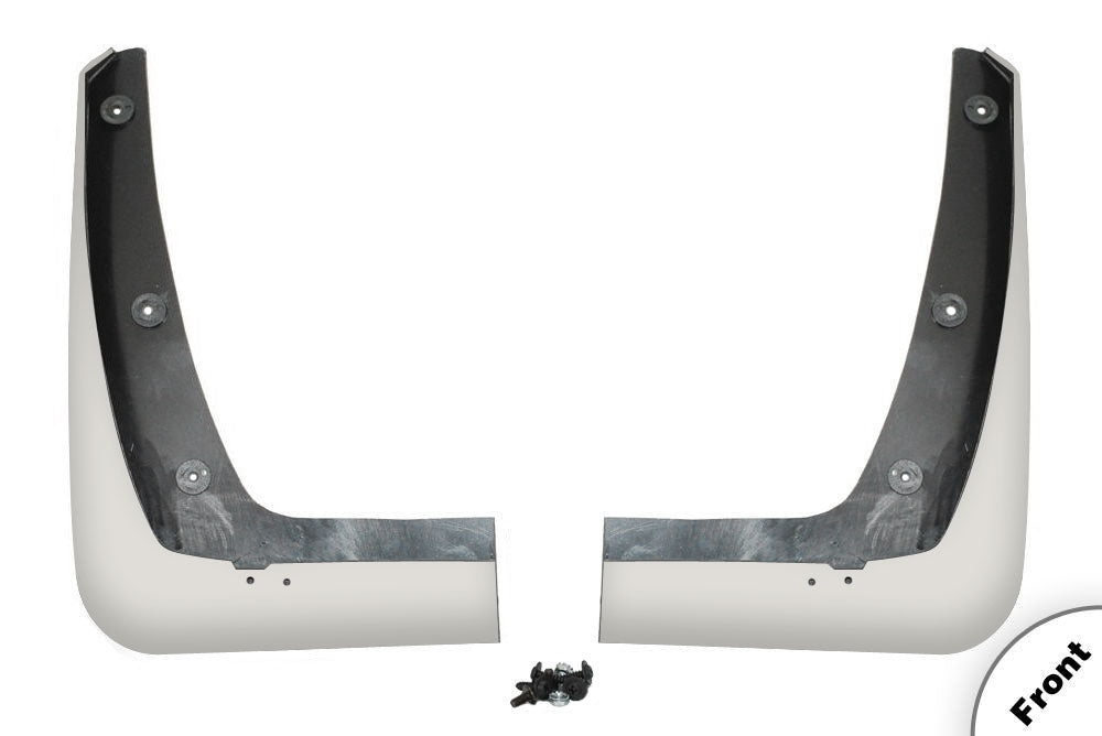 2005-2013 C6 Corvette Front 2pc Painted Splash Guards Pair Arctic White 10U