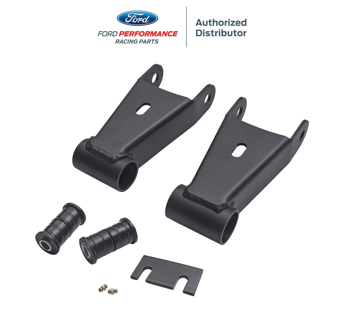 2021-2026 F-150 3.5L PowerBoost M-3000-PB4 Rear 1.5" Lowering Kit Shackles & Bushings