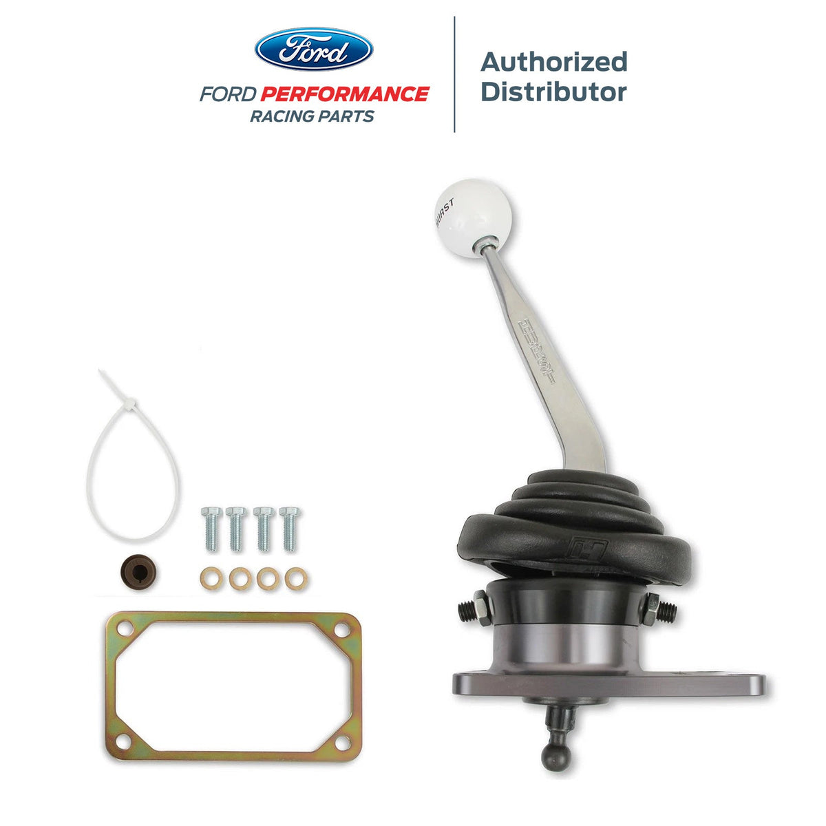 1983-2001 Ford Mustang V8 T5 & T45 M-7210-M Billet 5 Speed Shifter w/ White Knob