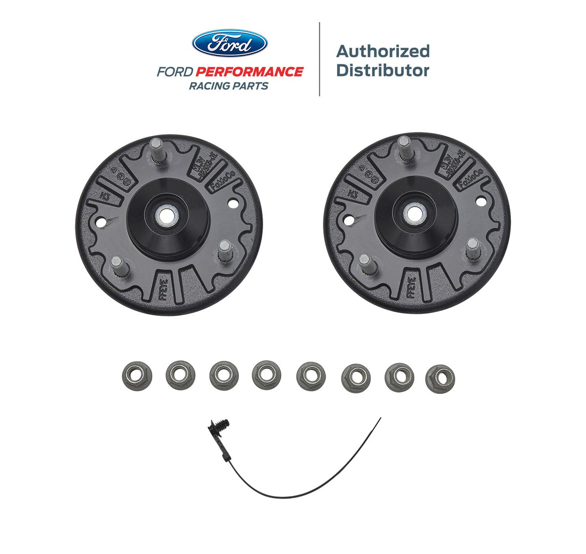 2017-2026 F-150 Raptor Ford Performance M-18183-RTM Cast Iron Strut Top Mounts Pair