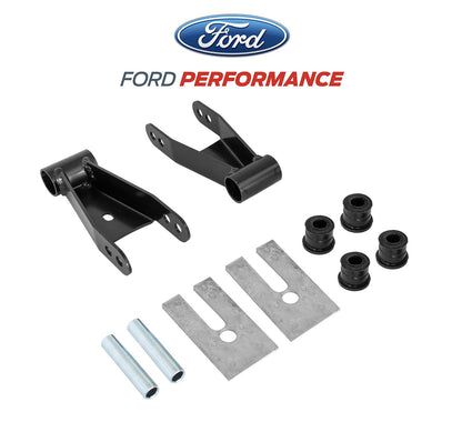 2004-2014 Ford F-150 OEM M-3000-G Shackles & Bushings Rear 1.5" Lowering Kit