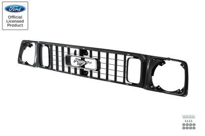 1973 Ford Mustang Front Grille w/ Running Horse Emblem, Corral Trim, & Hardware
