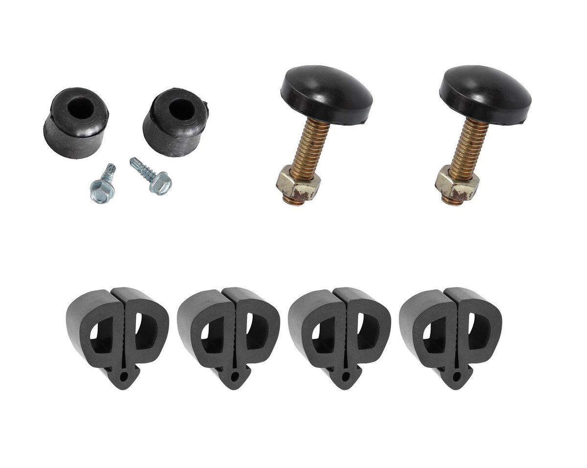1969-1970 Ford Mustang Hood to Fender, Radiator, & Firewall Rubber Bumpers - 10pc Kit