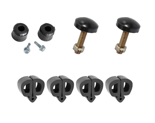 1969-1970 Ford Mustang Hood to Fender, Radiator, & Firewall Rubber Bumpers - 10pc Kit