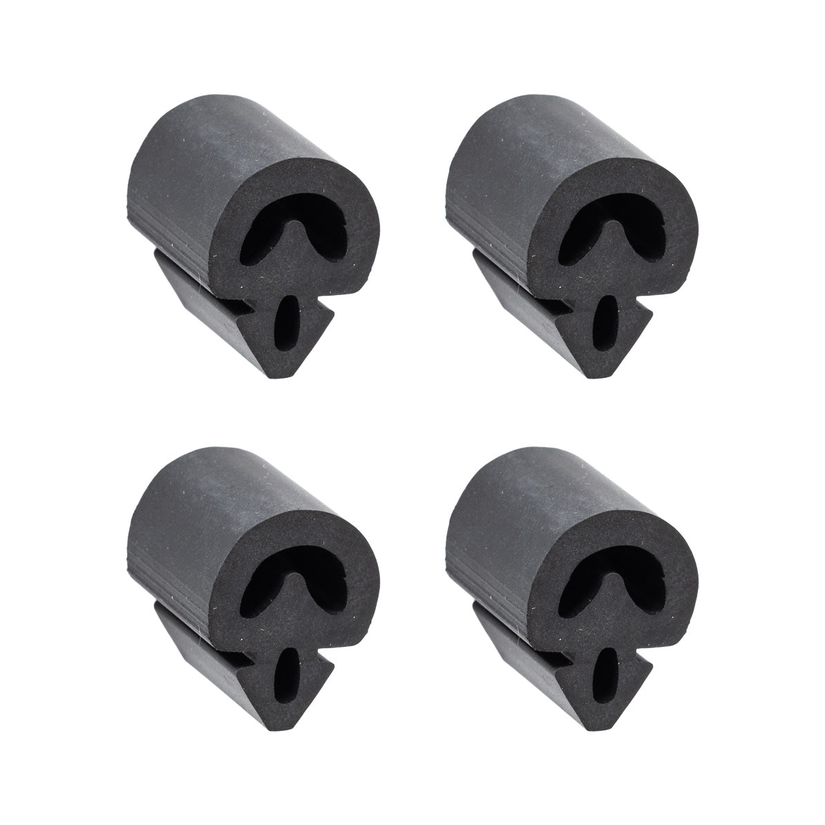 1969-1973 Ford Mustang Rubber Door Bumpers Cushions - Set of 4 (Does 2 Doors)
