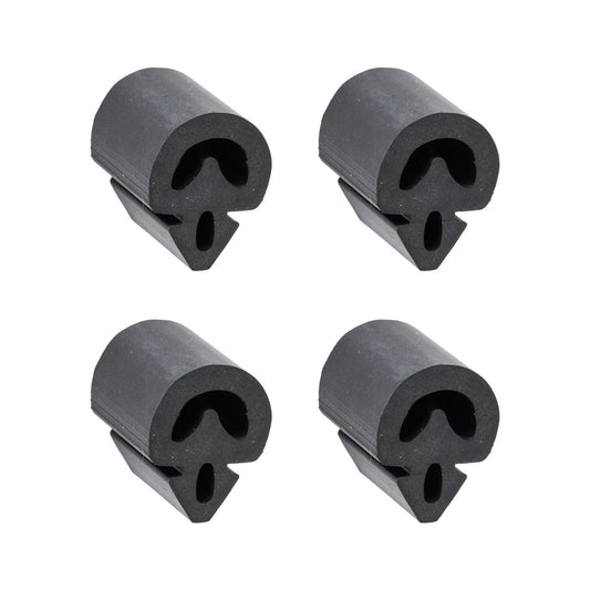 1969-1973 Ford Mustang Rubber Door Bumpers Cushions - Set of 4 (Does 2 Doors)