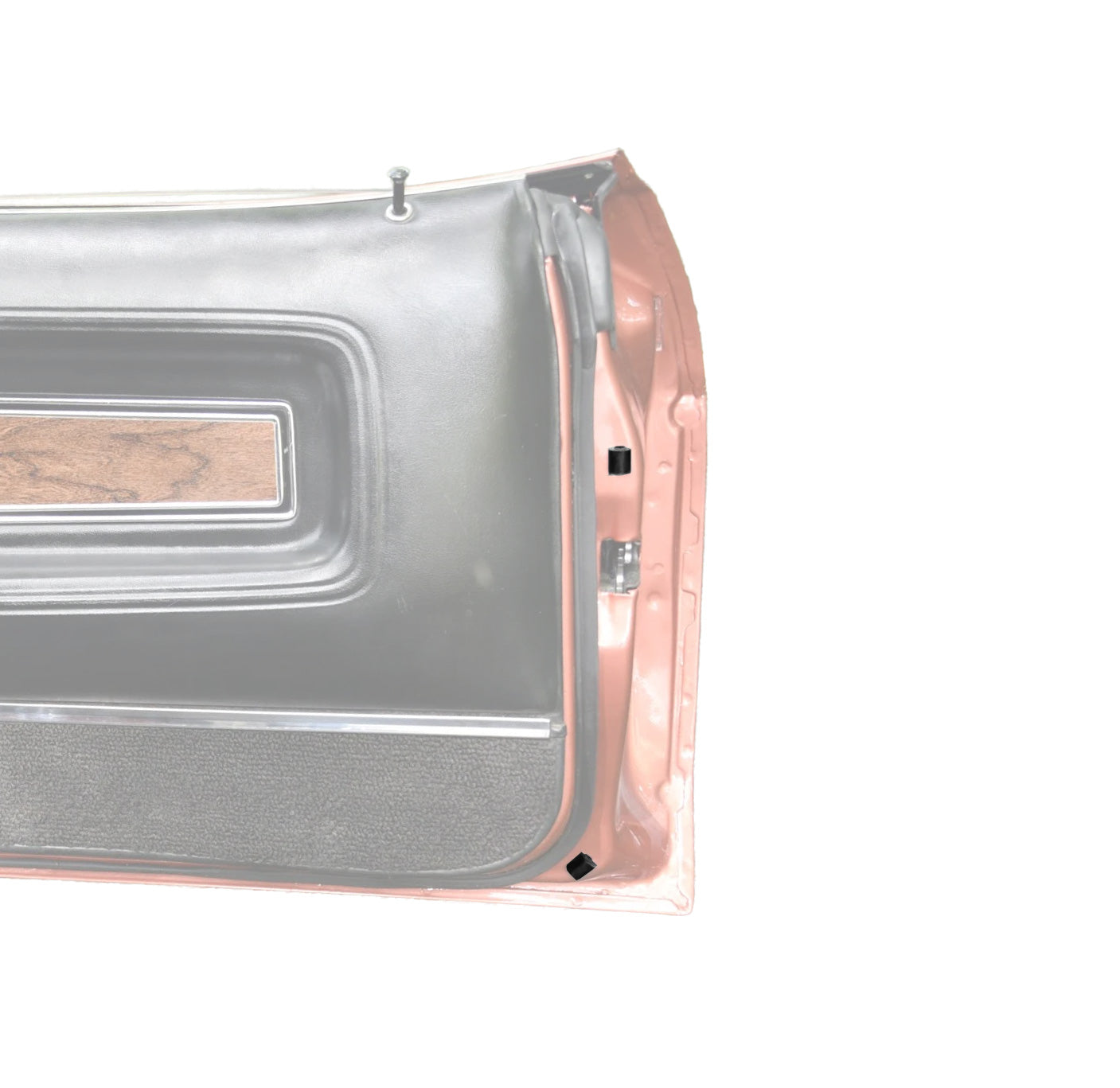 1969-1973 Ford Mustang Rubber Door Bumpers Cushions - Set of 4 (Does 2 Doors)