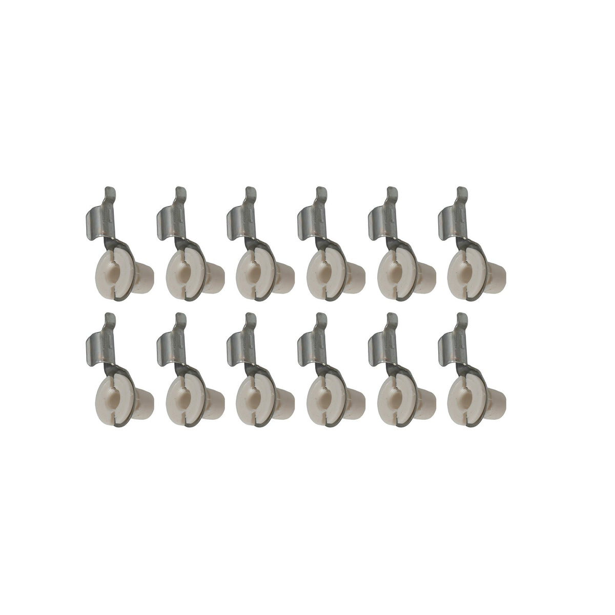 1967-1973 Ford Mustang Door Lock Latch Rod Retainer Clips - Set of 12