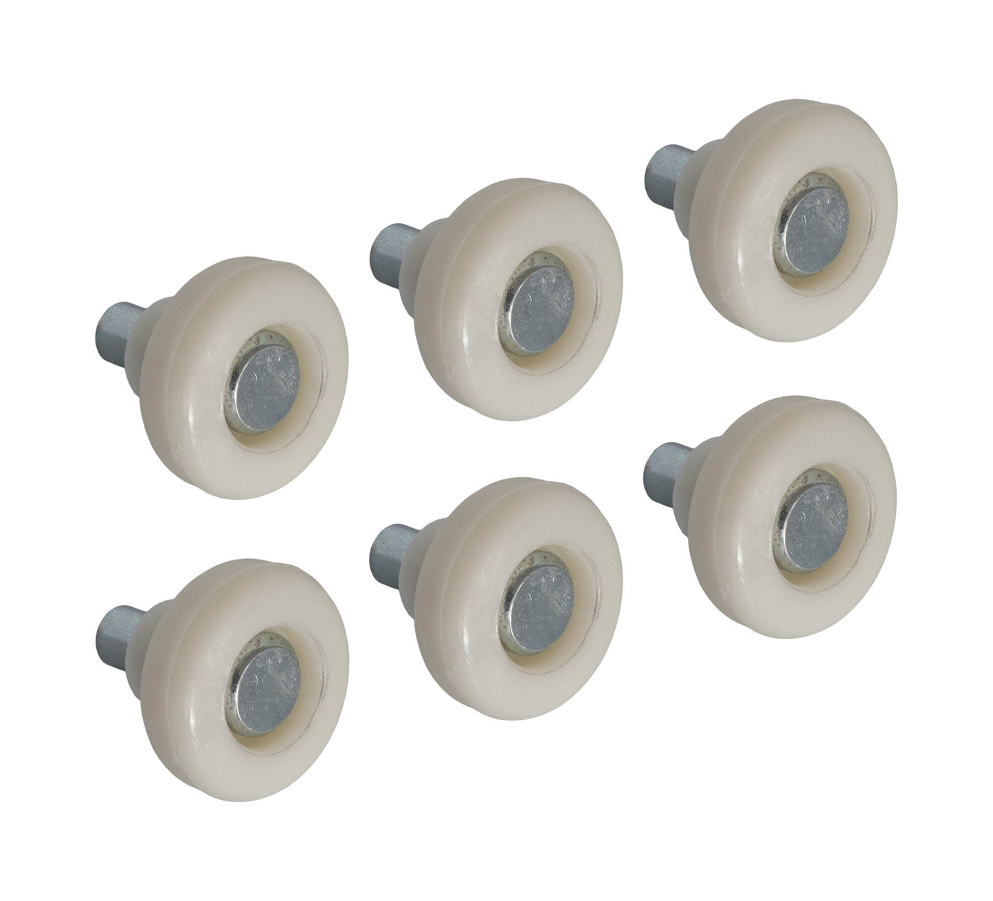 1967-1968 Ford Mustang Window Regulator Arm Roller & Rivet Pins - Set of 6