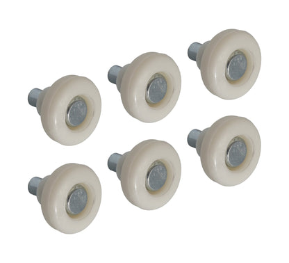 1967-1968 Ford Mustang Window Regulator Arm Roller & Rivet Pins - Set of 6