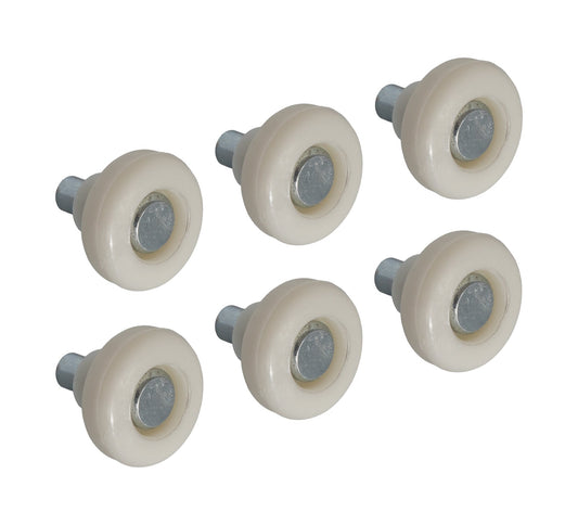 1967-1968 Ford Mustang Window Regulator Arm Roller & Rivet Pins - Set of 6