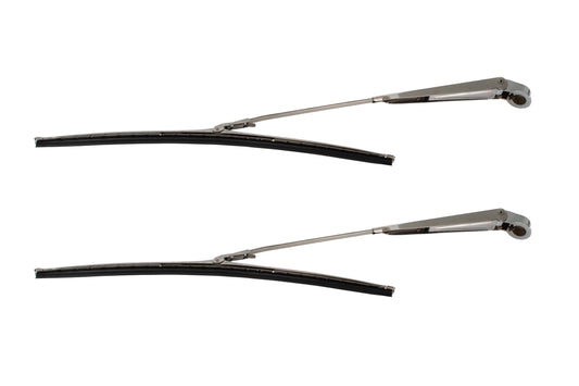 1966-1968 Ford Mustang 15" Windshield Wiper Washer Blades & Arms