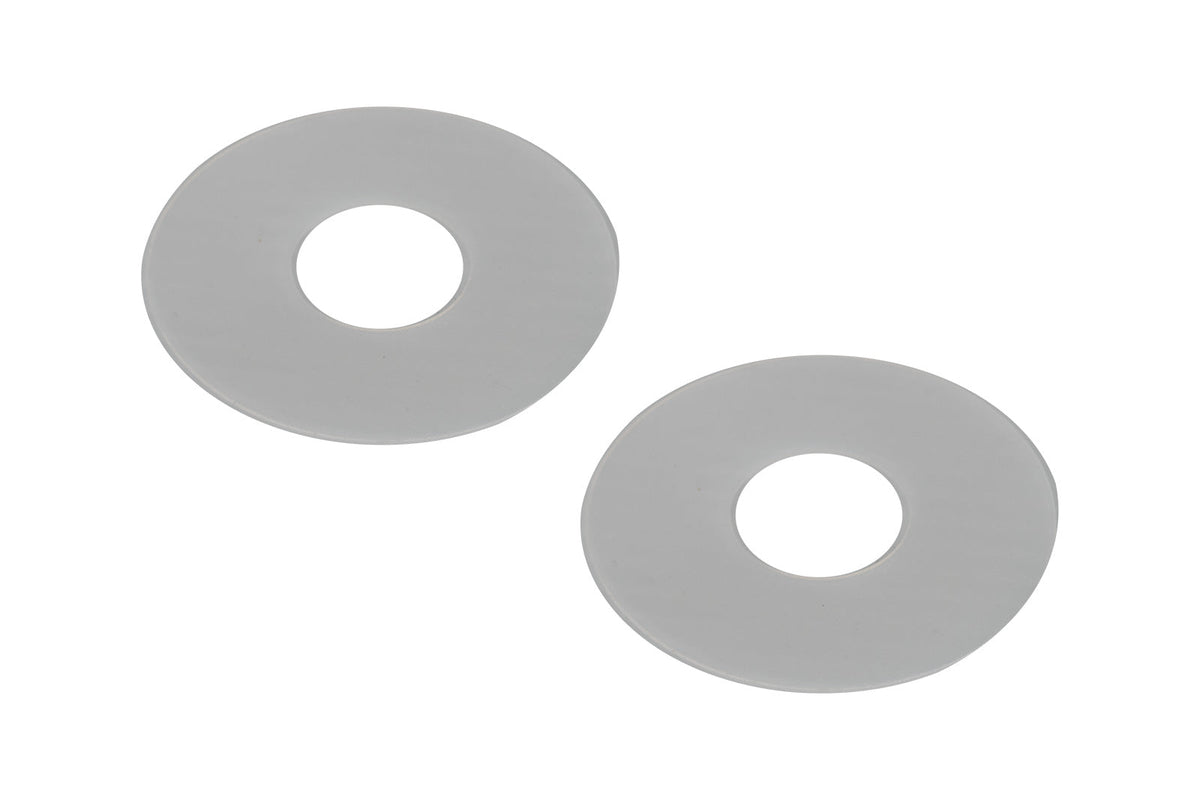 1965-1967 Ford Mustang Inside Door & Window Handle 2" Backing Plates Pair