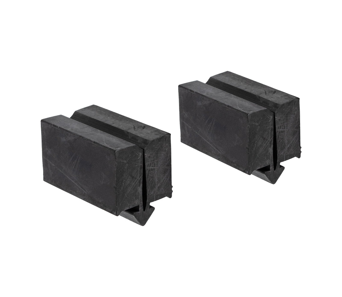 1965-1968 Ford Mustang Door Window Glass Lower Rubber Stop Bumpers Pair