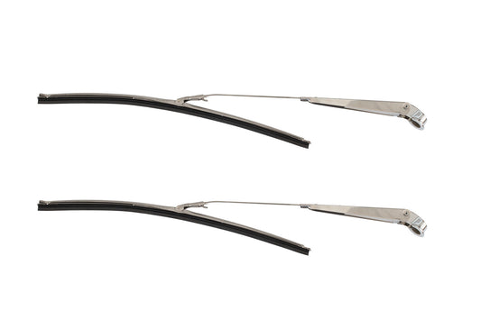1969-1970 Ford Mustang 16" Windshield Wiper Washer Blades & Arms