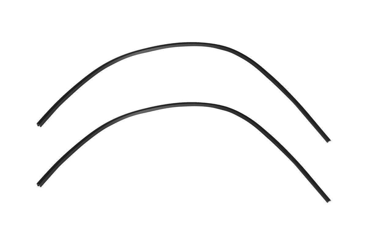 1967-1970 Ford Mustang Front Headlight Bucket Fender Extension Rubber Weatherstrip Seals - Pair