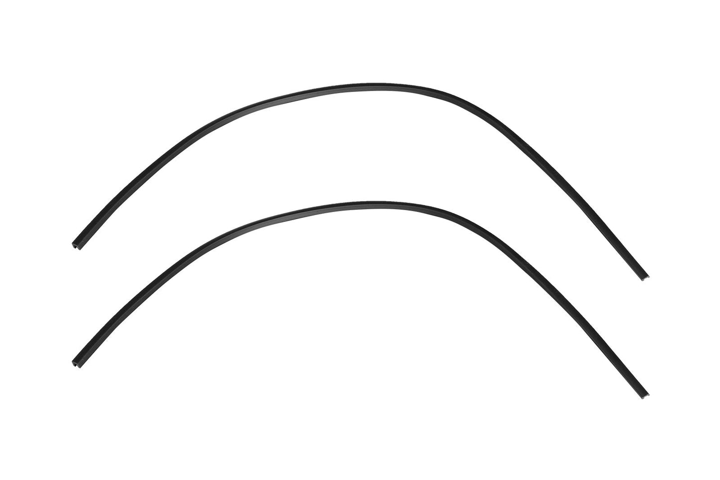 1964.5-1973 Ford Mustang Rear Quarter Panel Extension Rubber Weatherstrip Seals - Pair