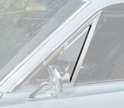 1964.5-1966 Ford Mustang Vent Window Division Bar Rubber Weatherstrip w/ Rivets