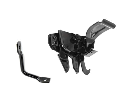 1967-1968 Ford Mustang Black Engine Hood Latch Lock Release Assembly & Striker