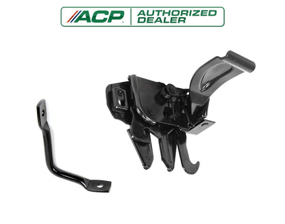 1967-1968 Ford Mustang Black Engine Hood Latch Lock Release Assembly & Striker