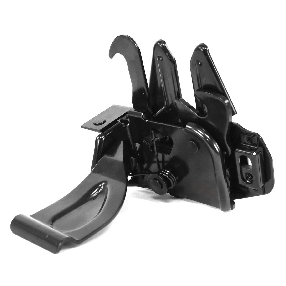 1967-1968 Ford Mustang Black Engine Hood Latch Lock Release Assembly & Striker