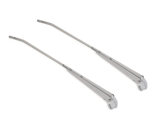 1966-1970 Ford Mustang Windshield Wiper Arms Polished Stainless Steel Pair