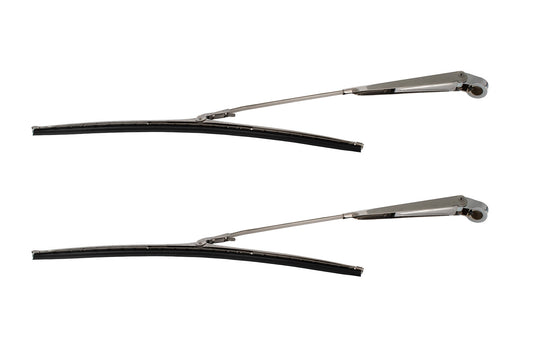 1964-1965 Ford Mustang 15" Windshield Wiper Washer Blades & Arms