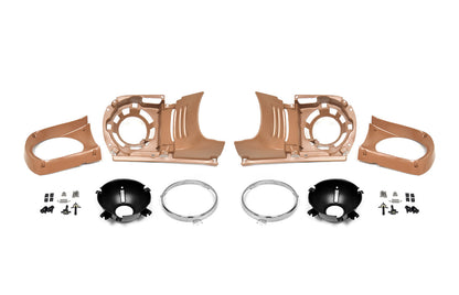 1964.5-1966 Ford Mustang Headlight Bucket Assembly Housings Pair LH RH