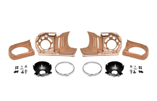 1964.5-1966 Ford Mustang Headlight Bucket Assembly Housings Pair LH RH