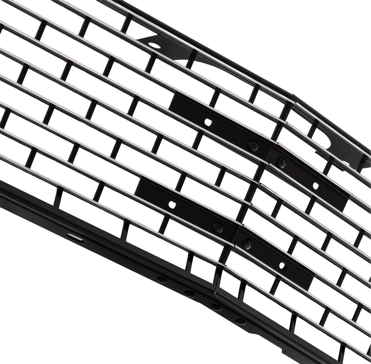 1966 Ford Mustang Standard Grille Stamped Aluminum Black & Silver