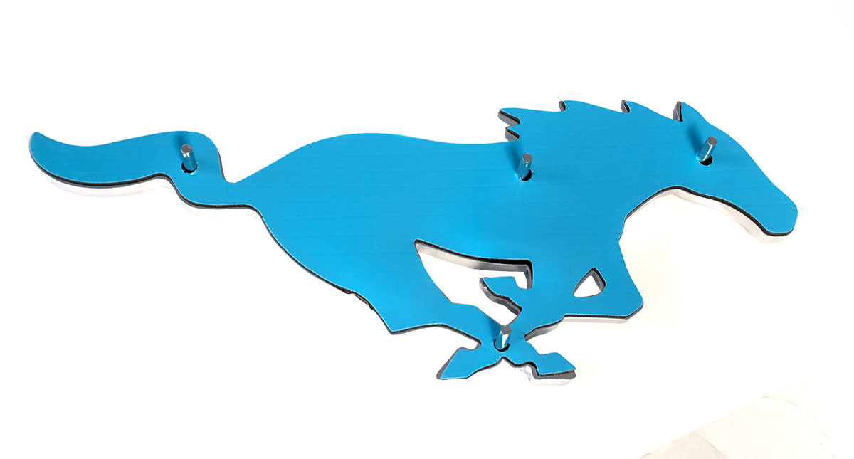 2010-2014 Ford Mustang GT Chrome Running Horse Front Grille & 5.0 Fender Emblems