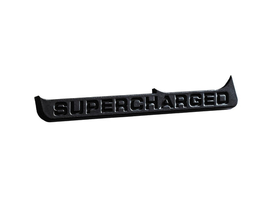 2015-2023 Mustang GT 5.0 V8 5" Supercharged Black Fender Lower Emblem Accent