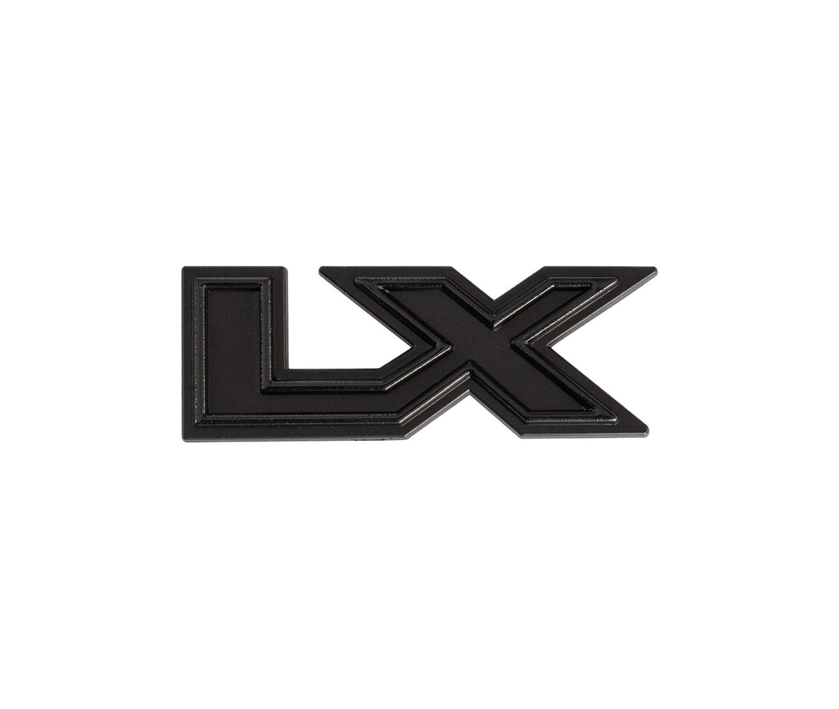 1984-1993 Mustang LX Two-Tone Black Rear Trunk Hatch Deck Lid Emblem 2-1/2" x 1"