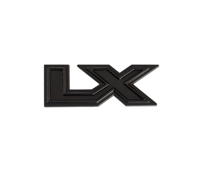 1984-1993 Mustang LX Two-Tone Black Rear Trunk Hatch Deck Lid Emblem 2-1/2" x 1"